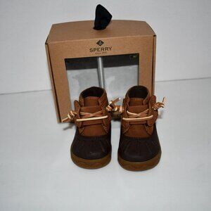 Sperry Boys Icestorm Cold Weather Crib Shoes Tan/Brown (Infant) Size: 1M #PB5805